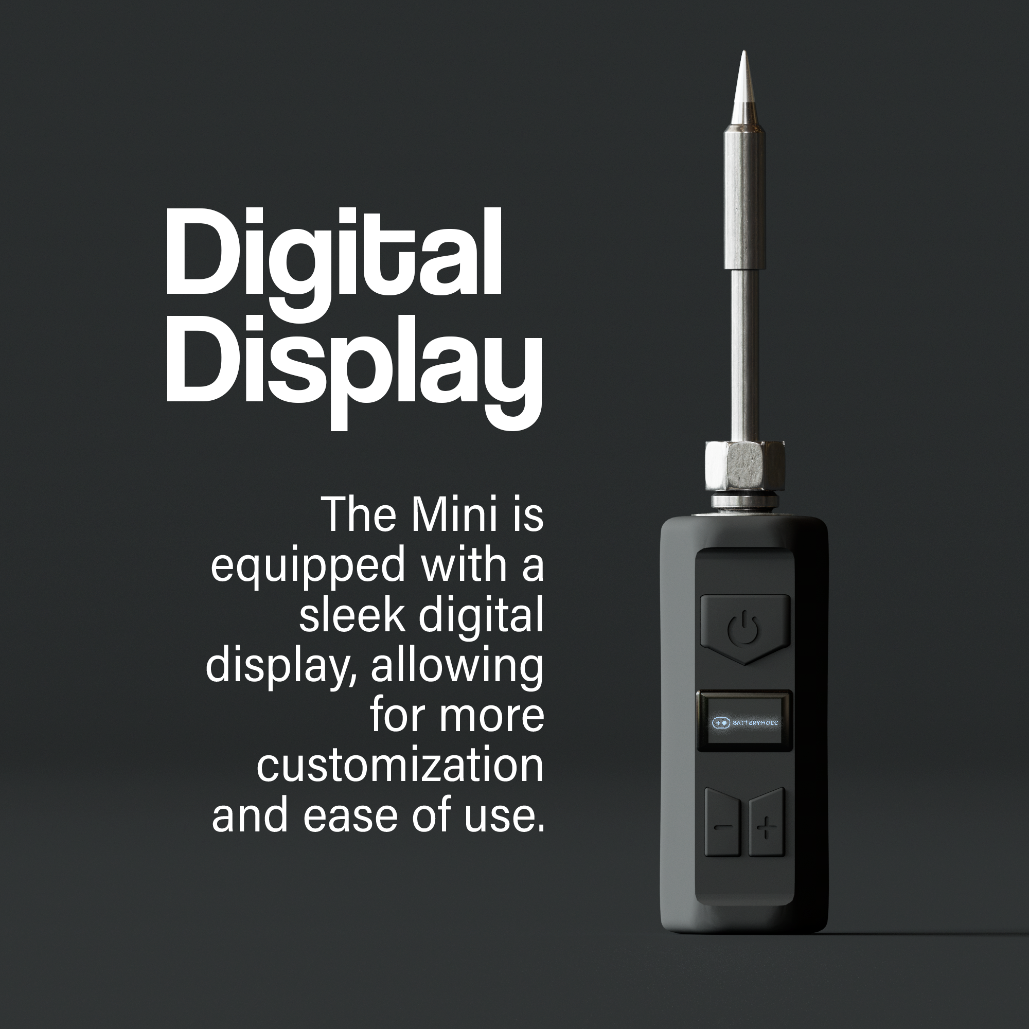 Soldering Iron Tip Accessory with Mini Battery