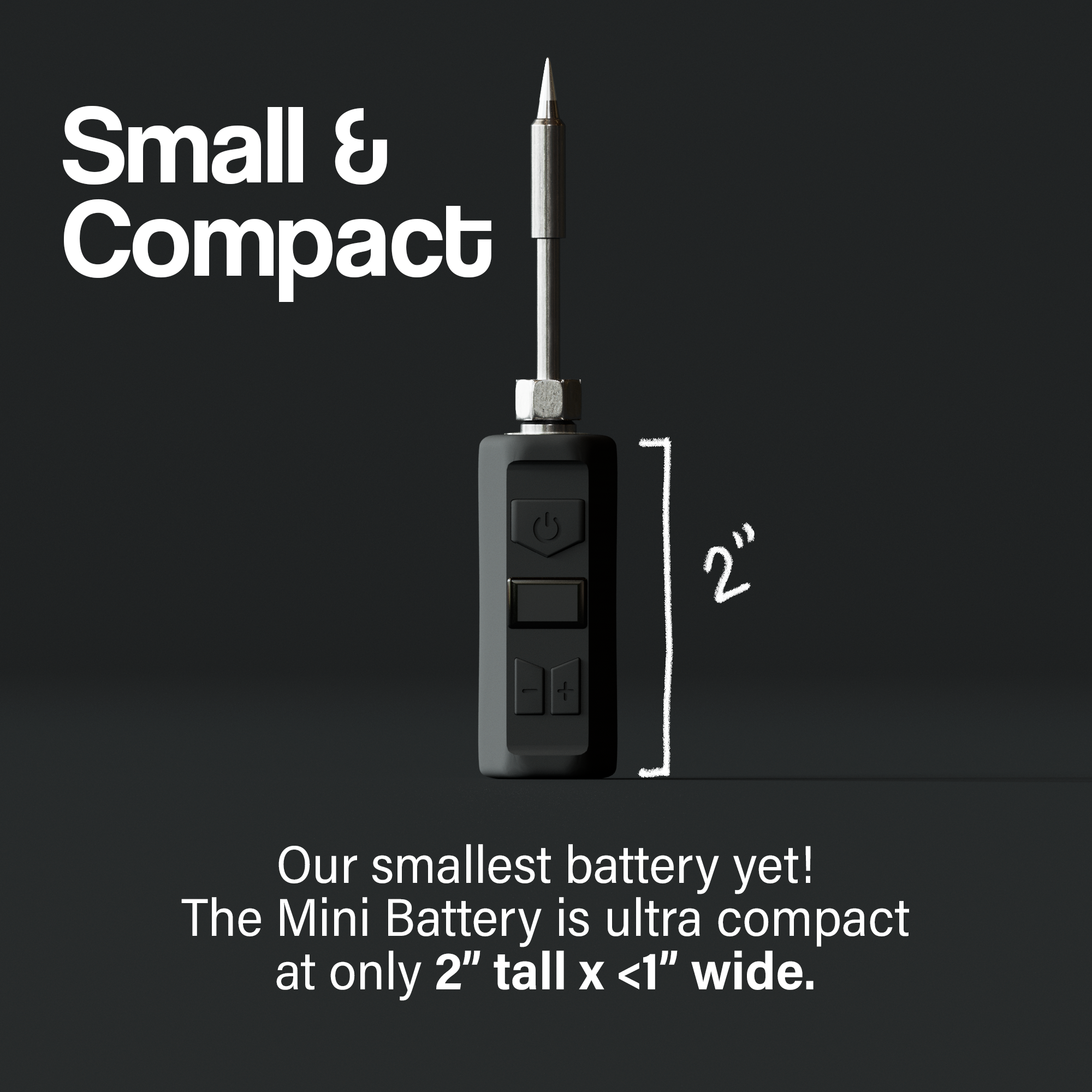 Soldering Iron Tip Accessory with Mini Battery