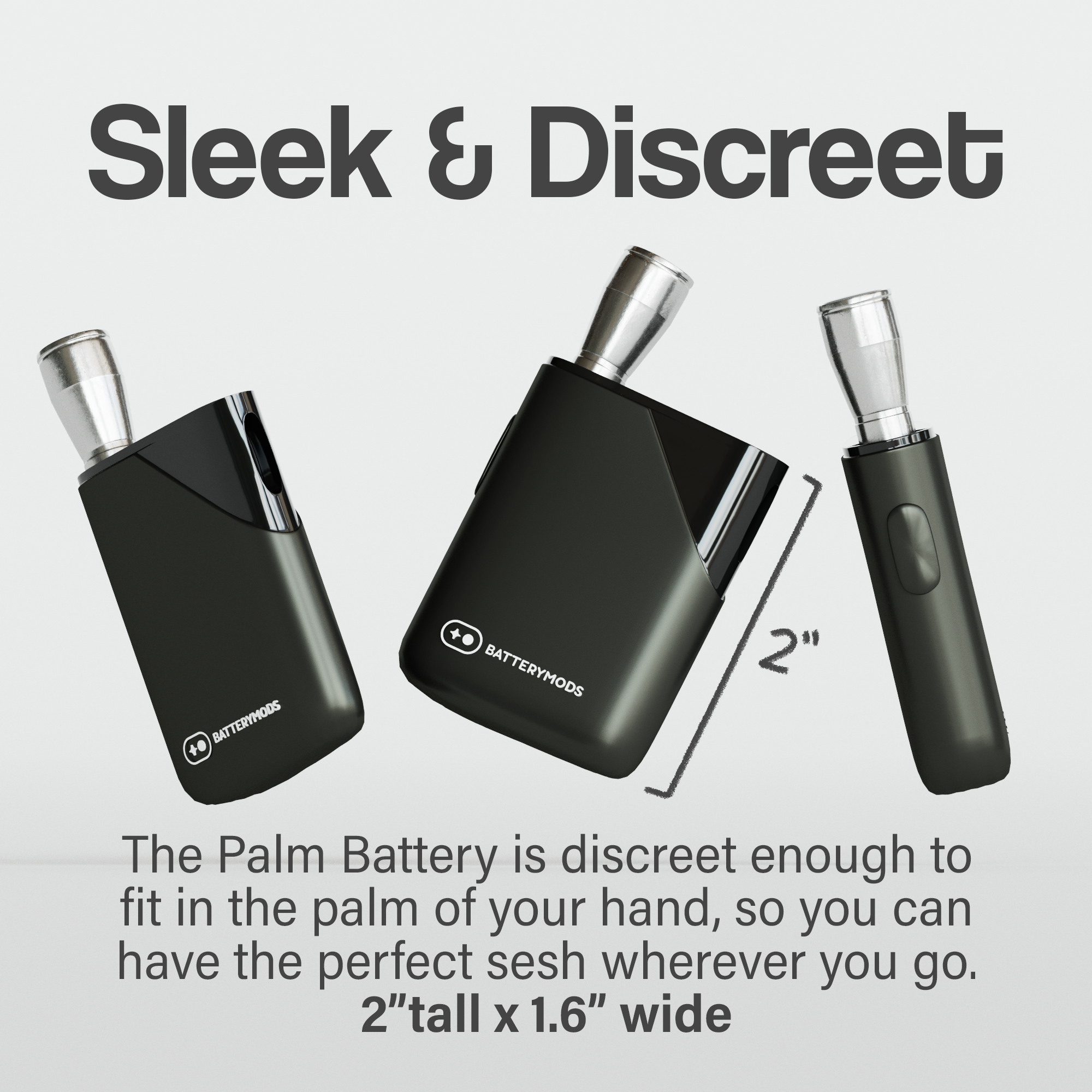 Light Tip Accessory with Palm Battery