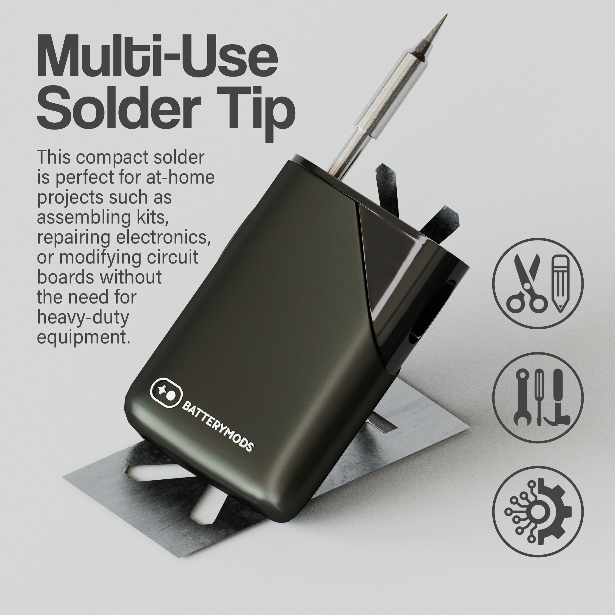 Versa Soldering Iron Accessory with Palm Battery