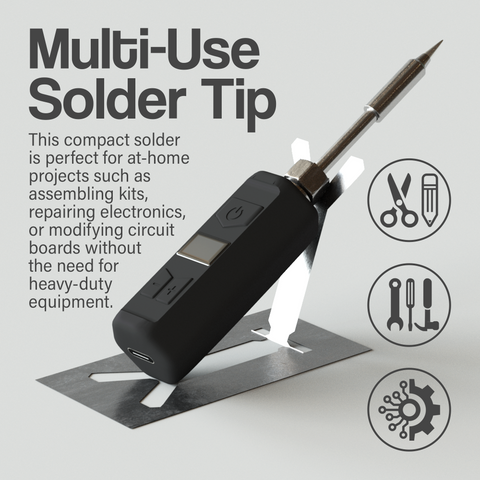 Soldering Iron Tip Accessory with Mini Battery